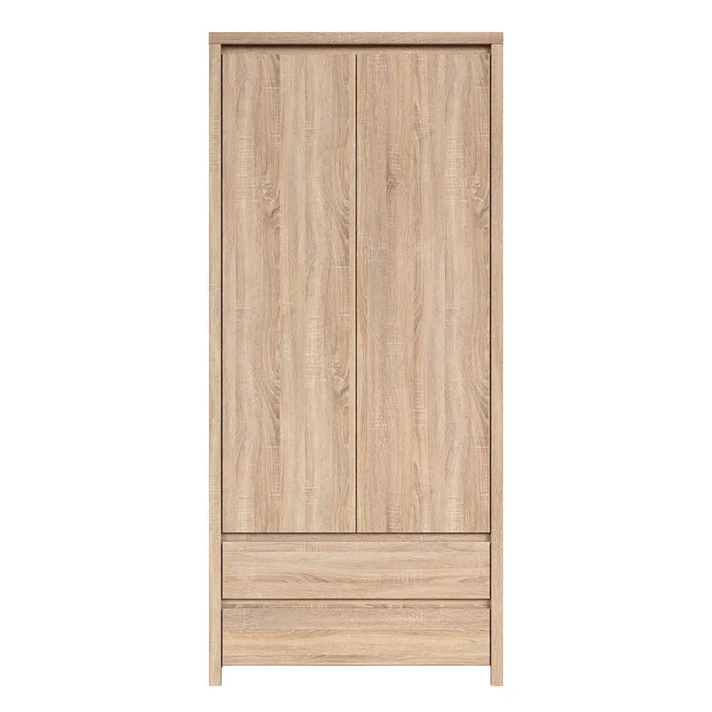 Armoire 2 portes 2 tiroirs Soren Bois