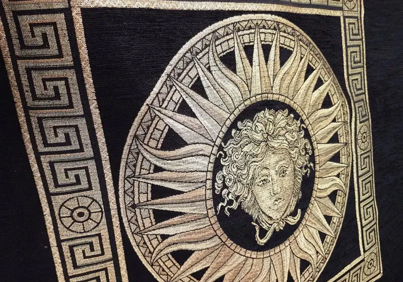 Canapé cuir versace doré LUXURY