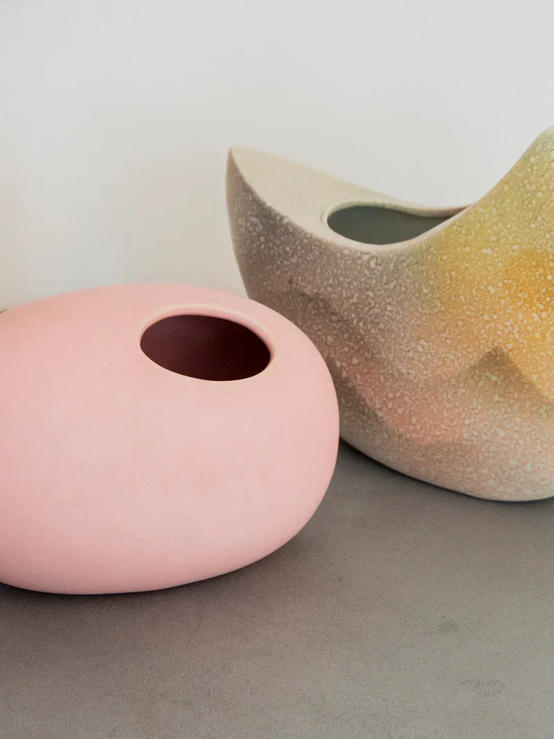 Edmond, le vase rose pâle N°153