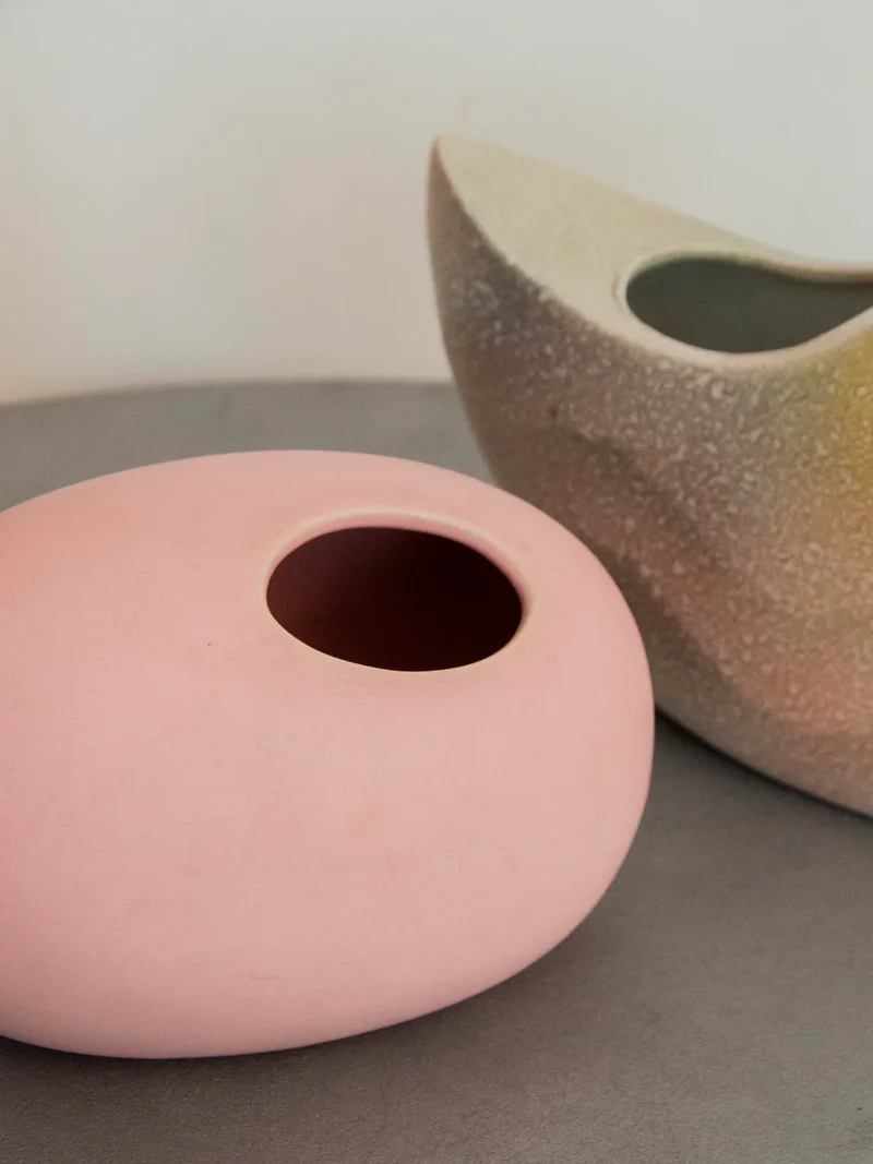 Edmond, le vase rose pâle N°153
