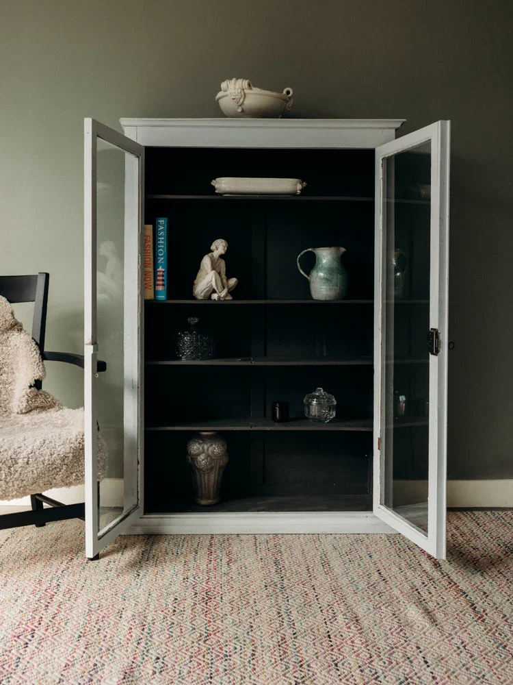 Gaëlle, l'étagère en bois blanche et noir N°781