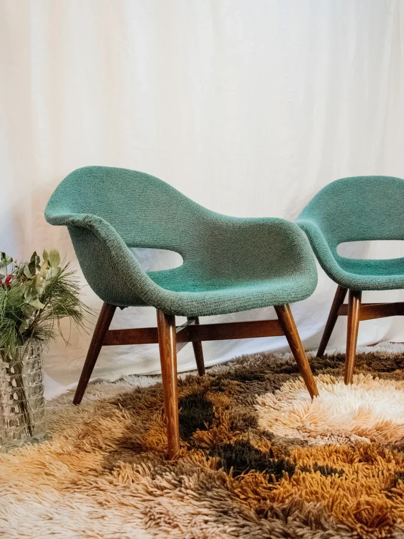 Jakob, la paire de fauteuils en tissu N°837