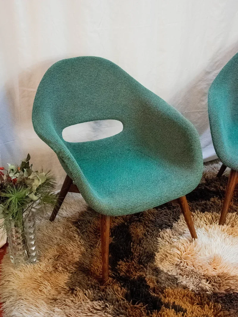 Jakob, la paire de fauteuils en tissu N°837