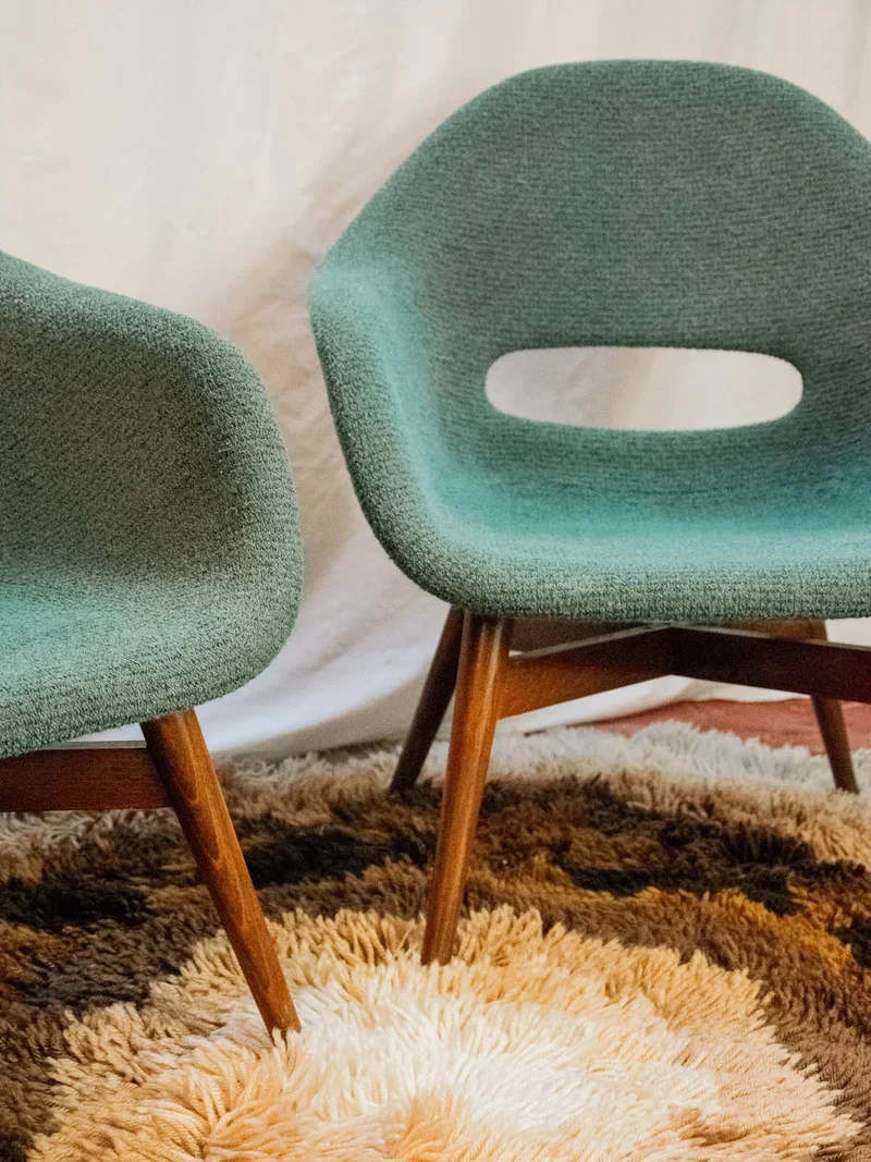 Jakob, la paire de fauteuils en tissu N°837