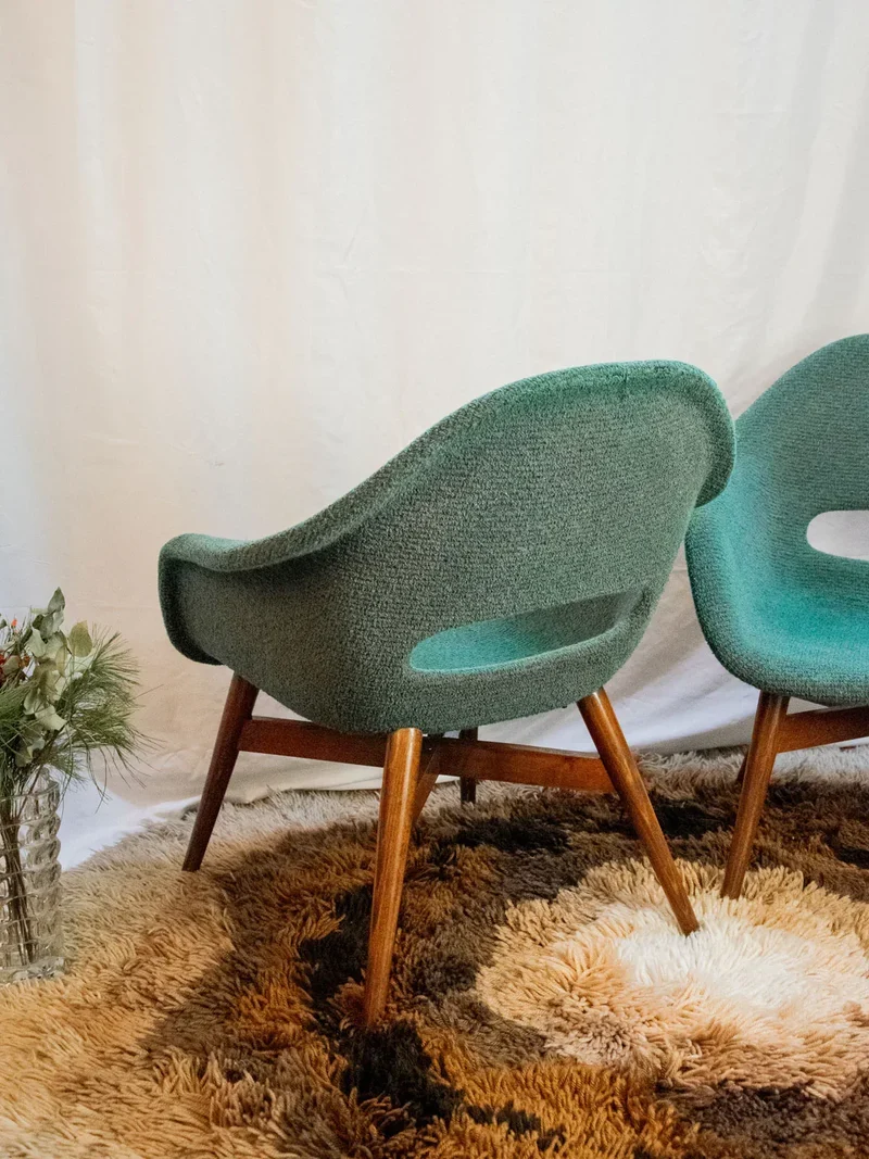 Jakob, la paire de fauteuils en tissu N°837