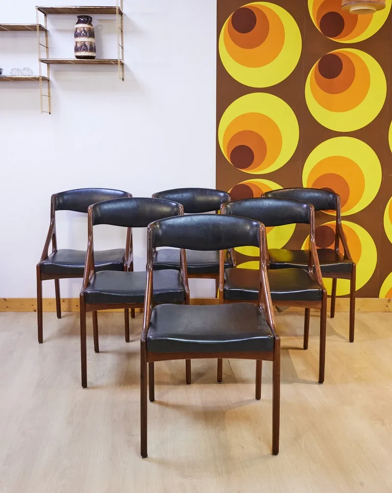 Alma, le lot de 6 chaises scandinaves en bois N°1405