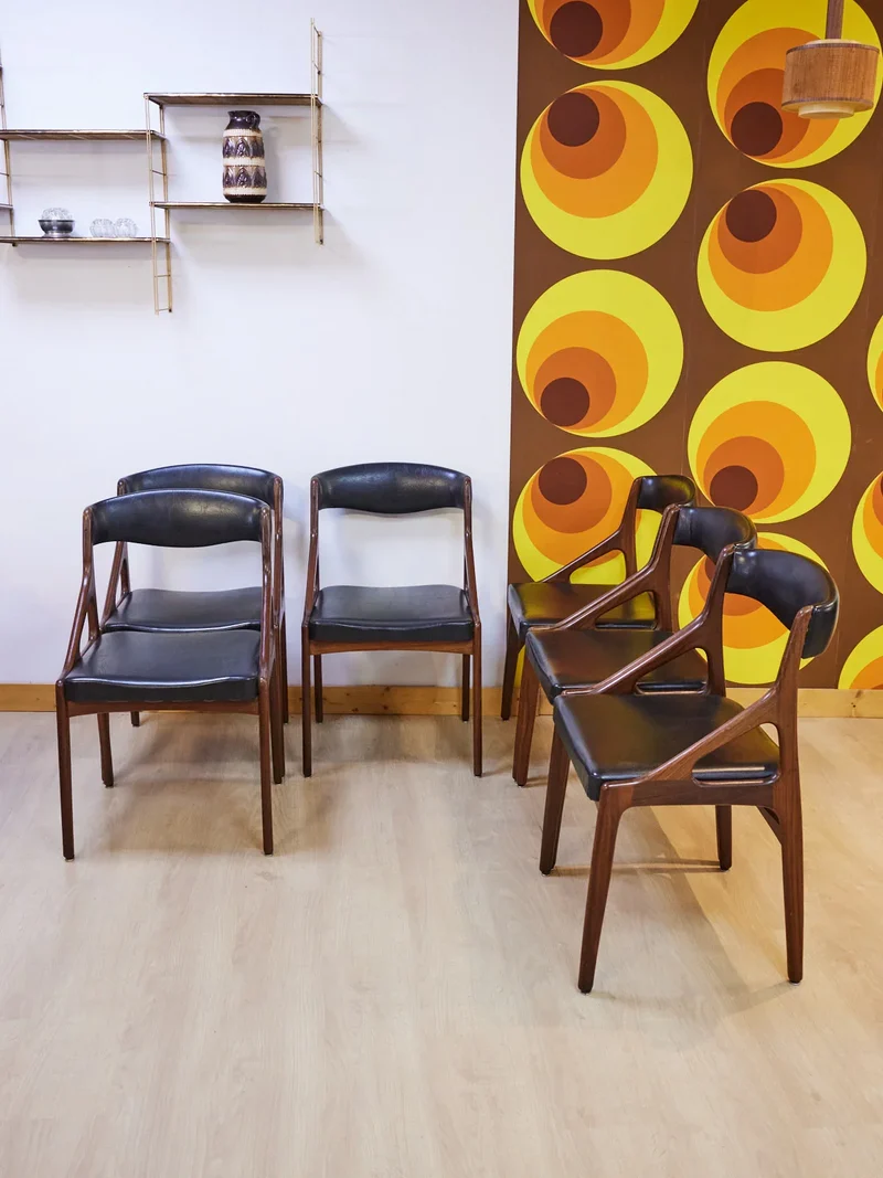 Alma, le lot de 6 chaises scandinaves en bois N°1405