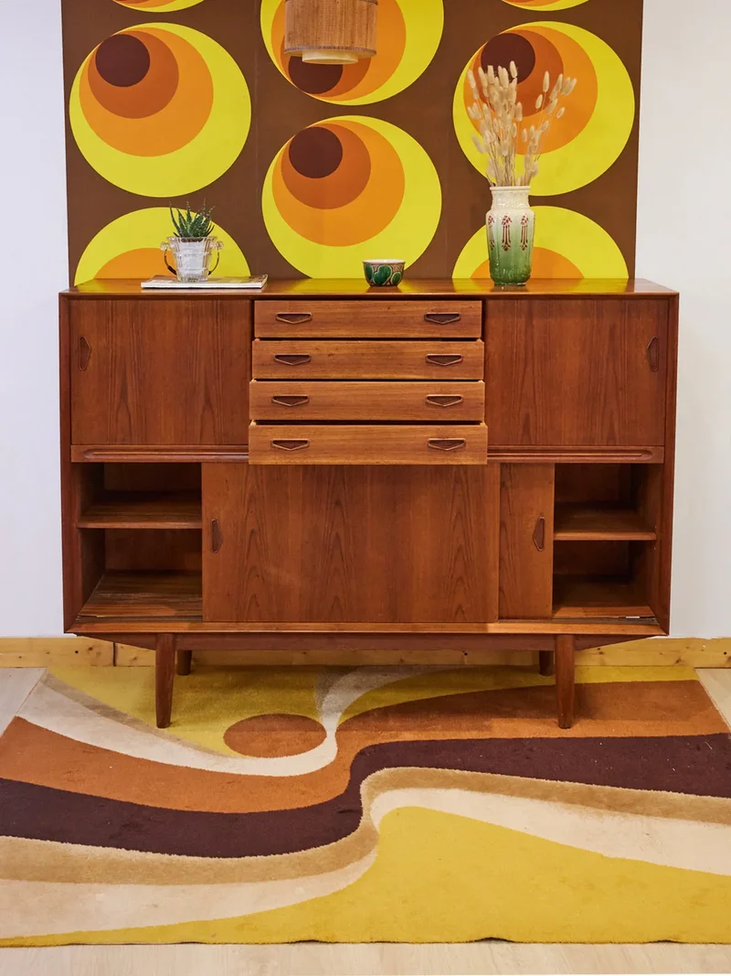 Gustave, le grand buffet scandinave en teck N°551