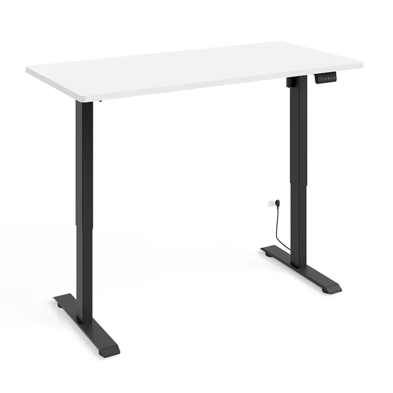 Bureau électrique 140 cm Ergo Blanc et Noir