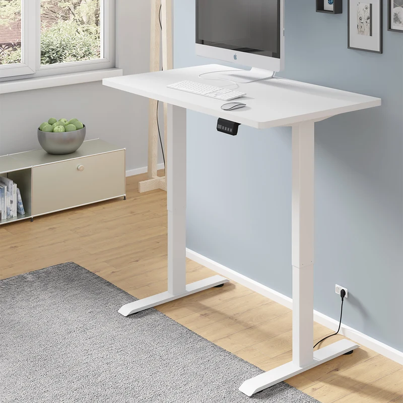 Bureau électrique 120 cm Ergo Blanc