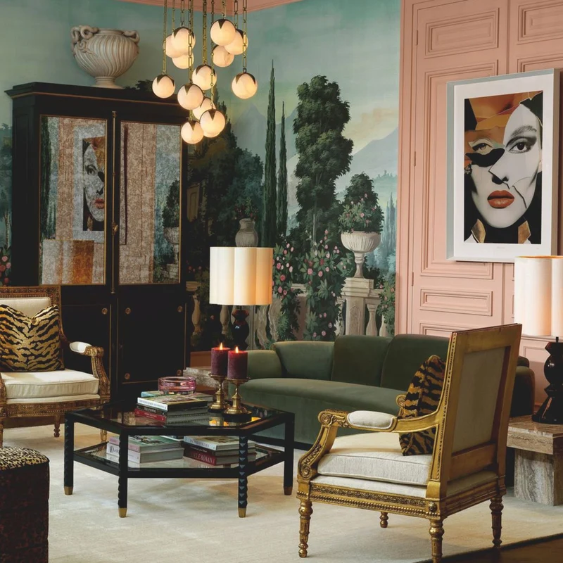 Casa Padrino Luxus Sofa Grün / Schwarz 232 cm - Hotel & Wohnzimmer Möbel