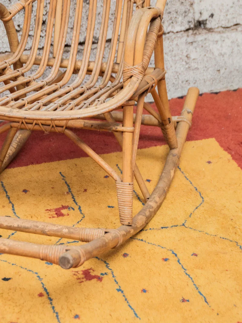 Alibert, le grand rocking-chair en rotin N°70