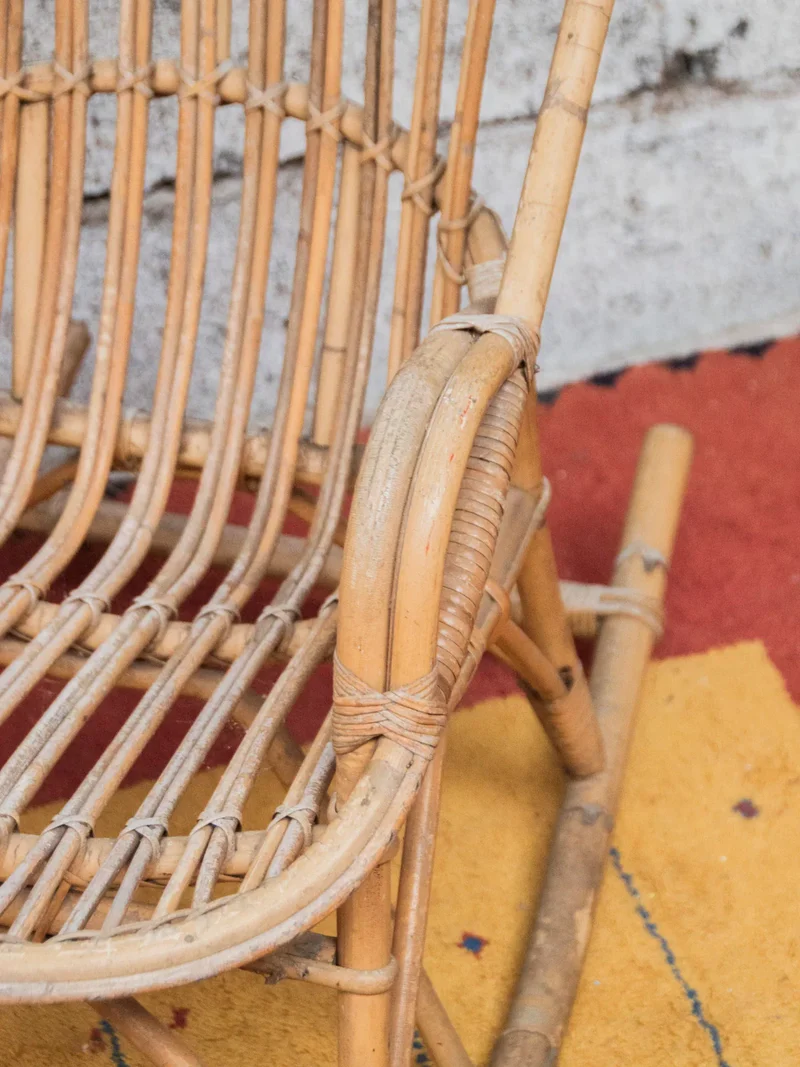 Alibert, le grand rocking-chair en rotin N°70