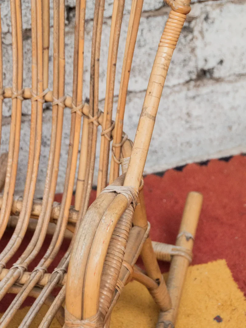 Alibert, le grand rocking-chair en rotin N°70