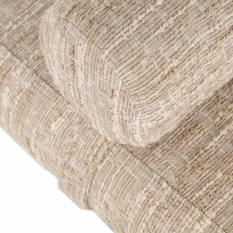 Casa Padrino Luxus Sitzbank Beige / Braun 148 cm - Luxus Hotel Möbel
