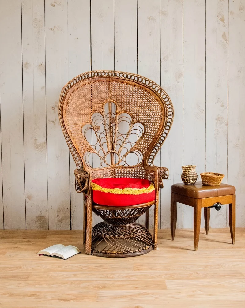 Emmanuel, le grand fauteuil en rotin N°15
