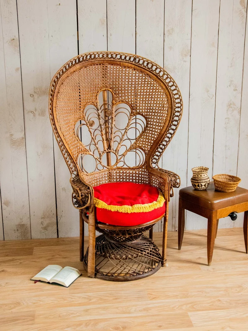 Emmanuel, le grand fauteuil en rotin N°15
