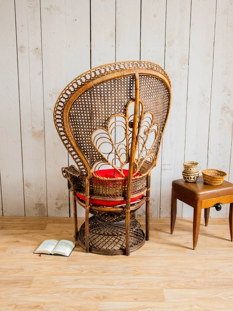 Emmanuel, le grand fauteuil en rotin N°15