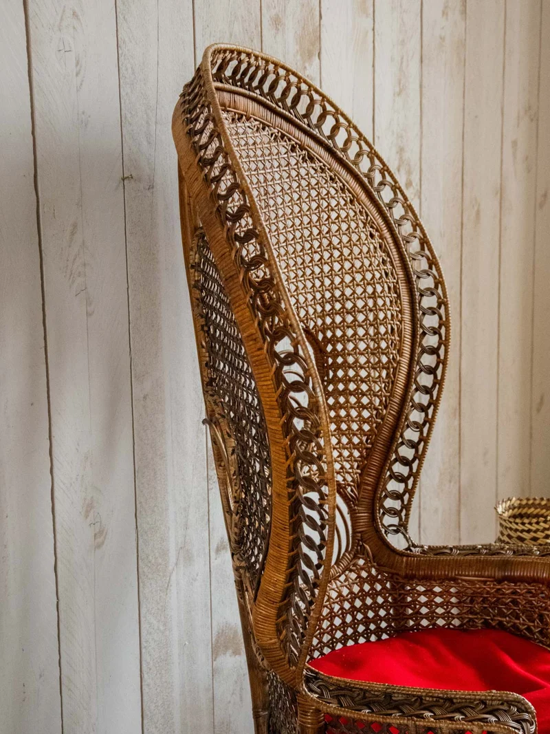 Emmanuel, le grand fauteuil en rotin N°15