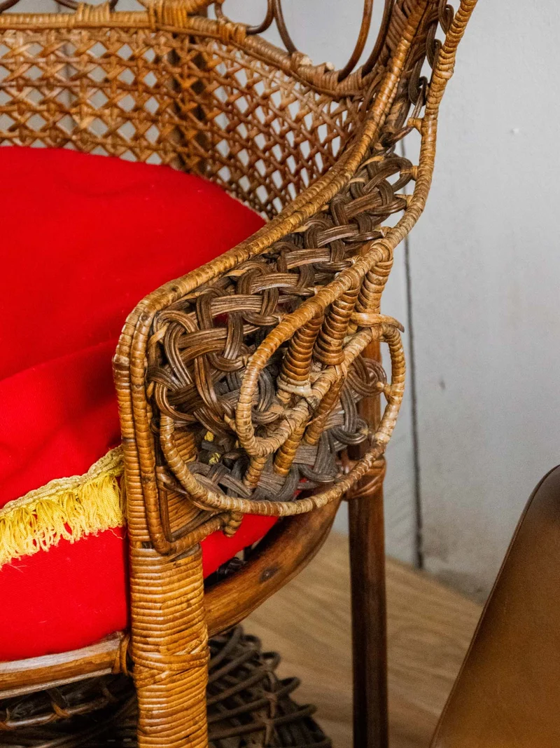 Emmanuel, le grand fauteuil en rotin N°15
