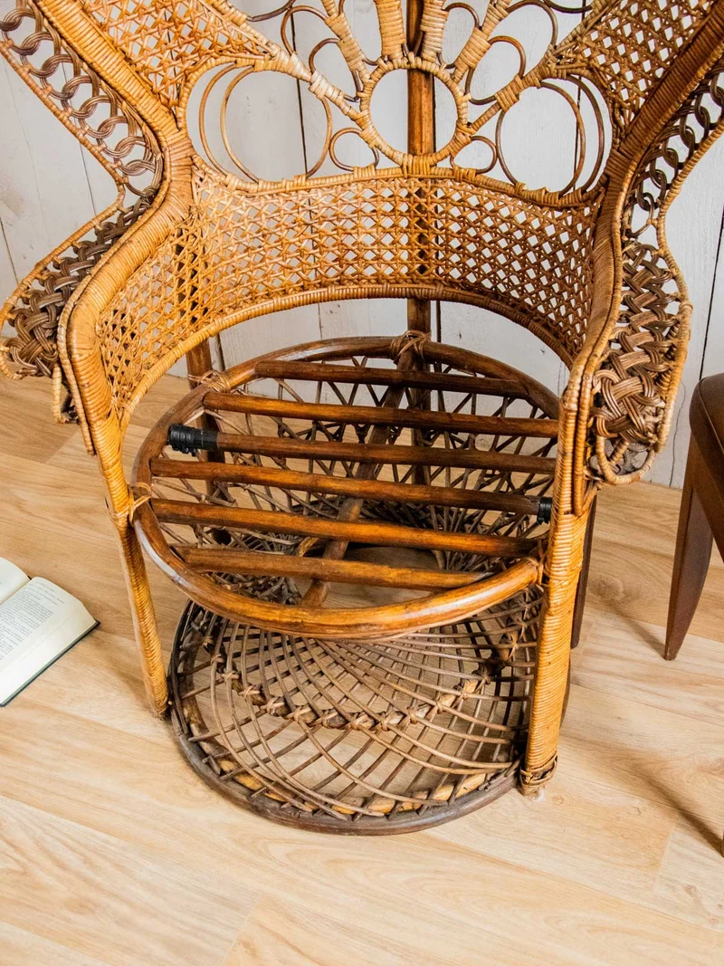 Emmanuel, le grand fauteuil en rotin N°15