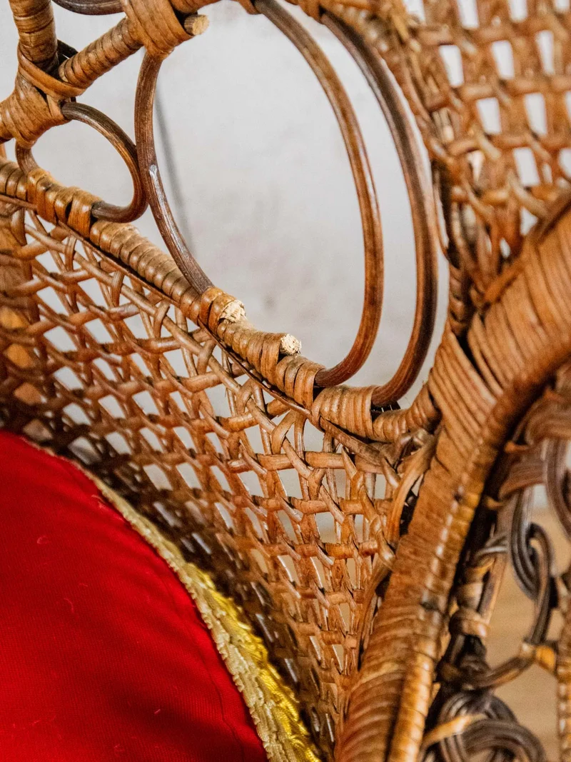 Emmanuel, le grand fauteuil en rotin N°15