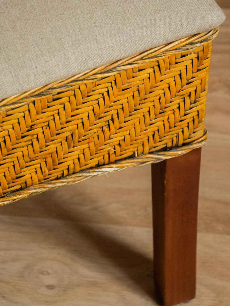 Claude, la paire de chaises en rotin tressé N°1036
