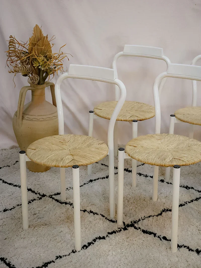 Alma, le lot de 6 chaises en métal N°1266