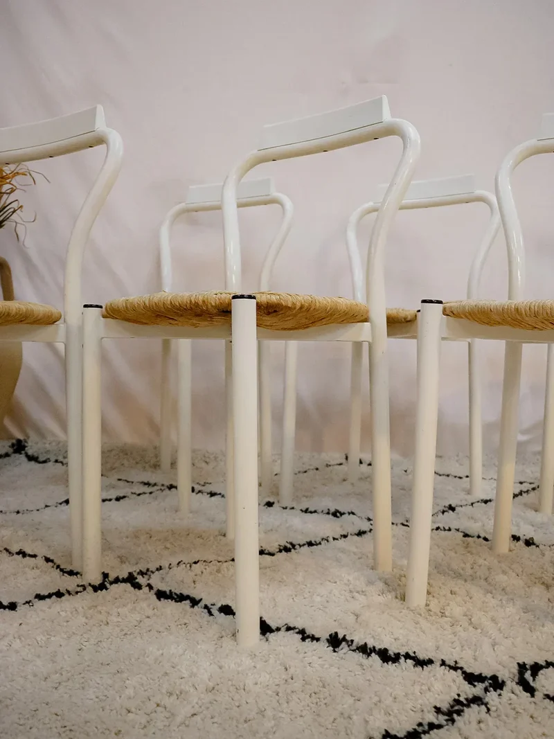 Alma, le lot de 6 chaises en métal N°1266