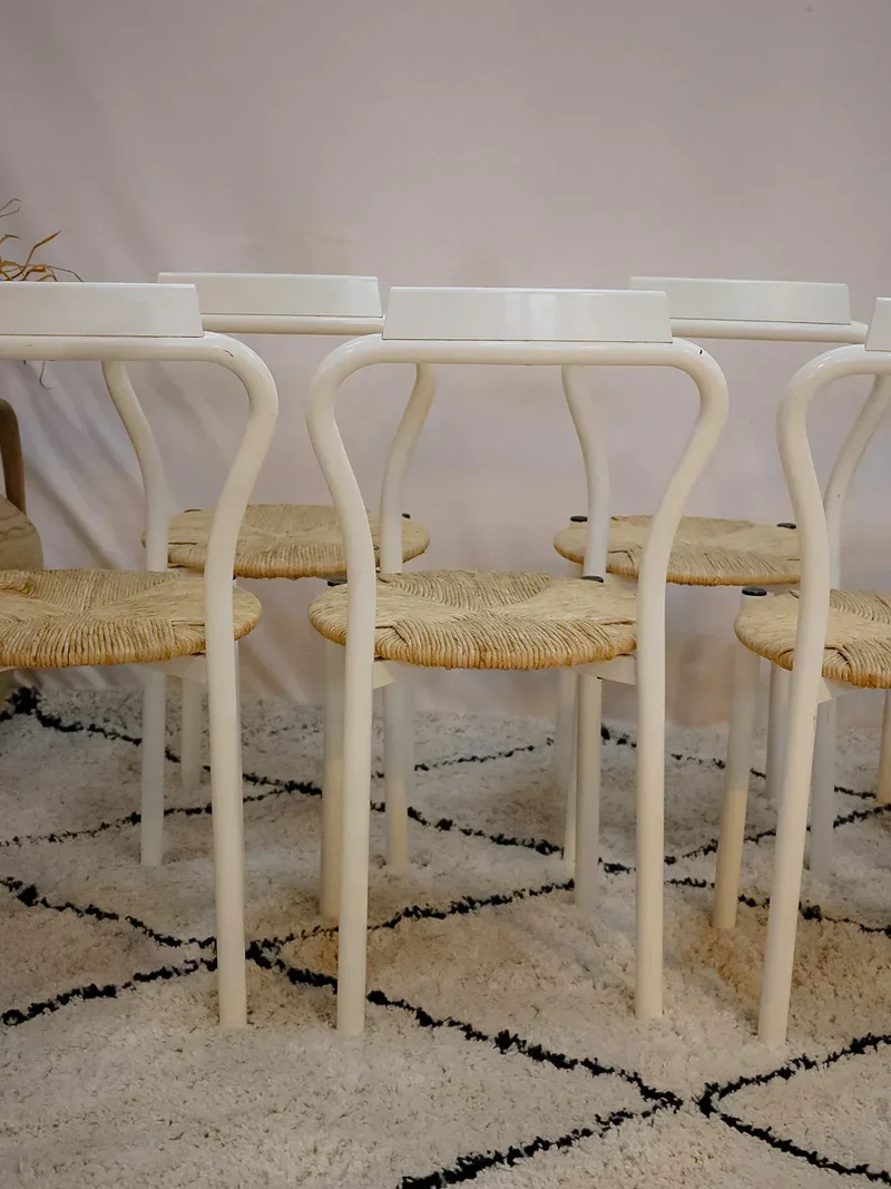 Alma, le lot de 6 chaises en métal N°1266