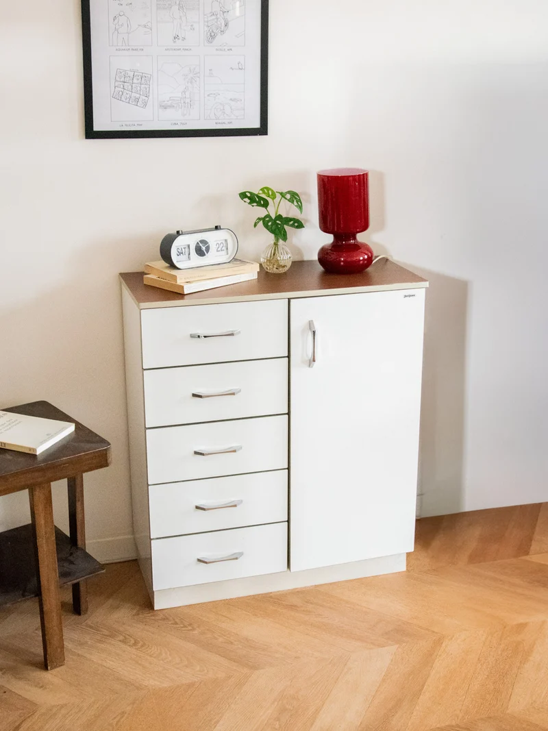 Gustave, le buffet en formica blanc N°514