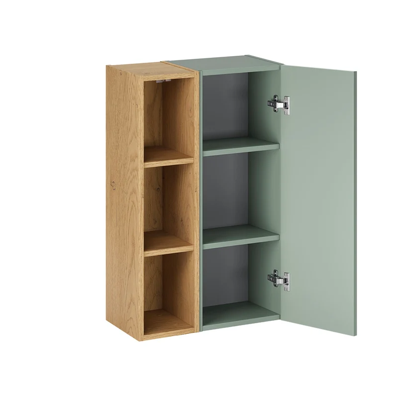 Armoire murale 3 niches Oria Vert mat