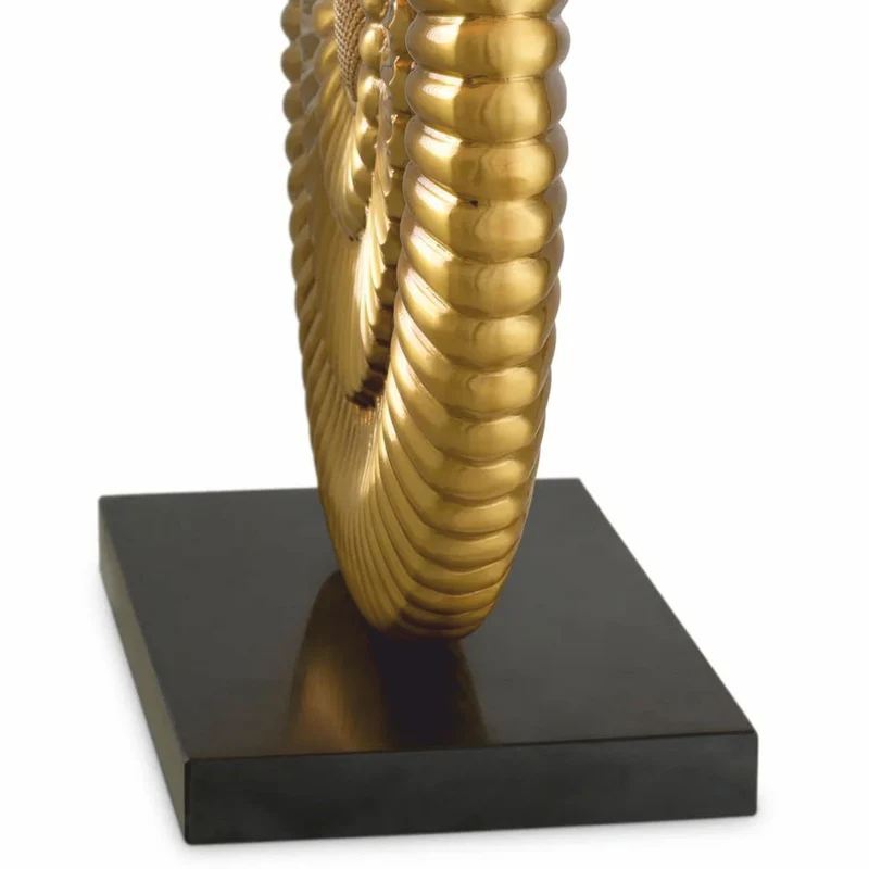 Casa Padrino Luxus Tischleuchte Antik Gold / Schwarz / Beige H. 67 cm - Schreibtischleuchte