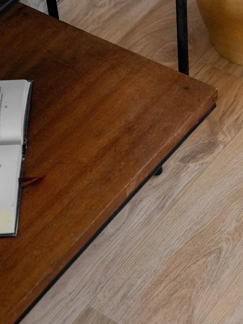 Hanna, la table d'appoint en bois et verre N°1225
