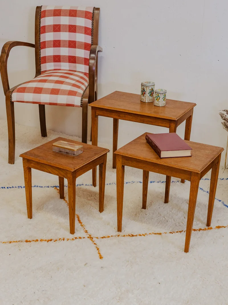 Barbara, les tables gigognes en bois N°145