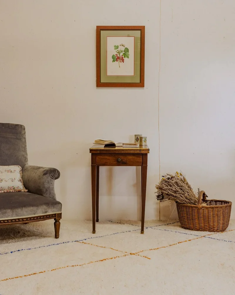 Billie, la table de jeux vintage en acajou N°7