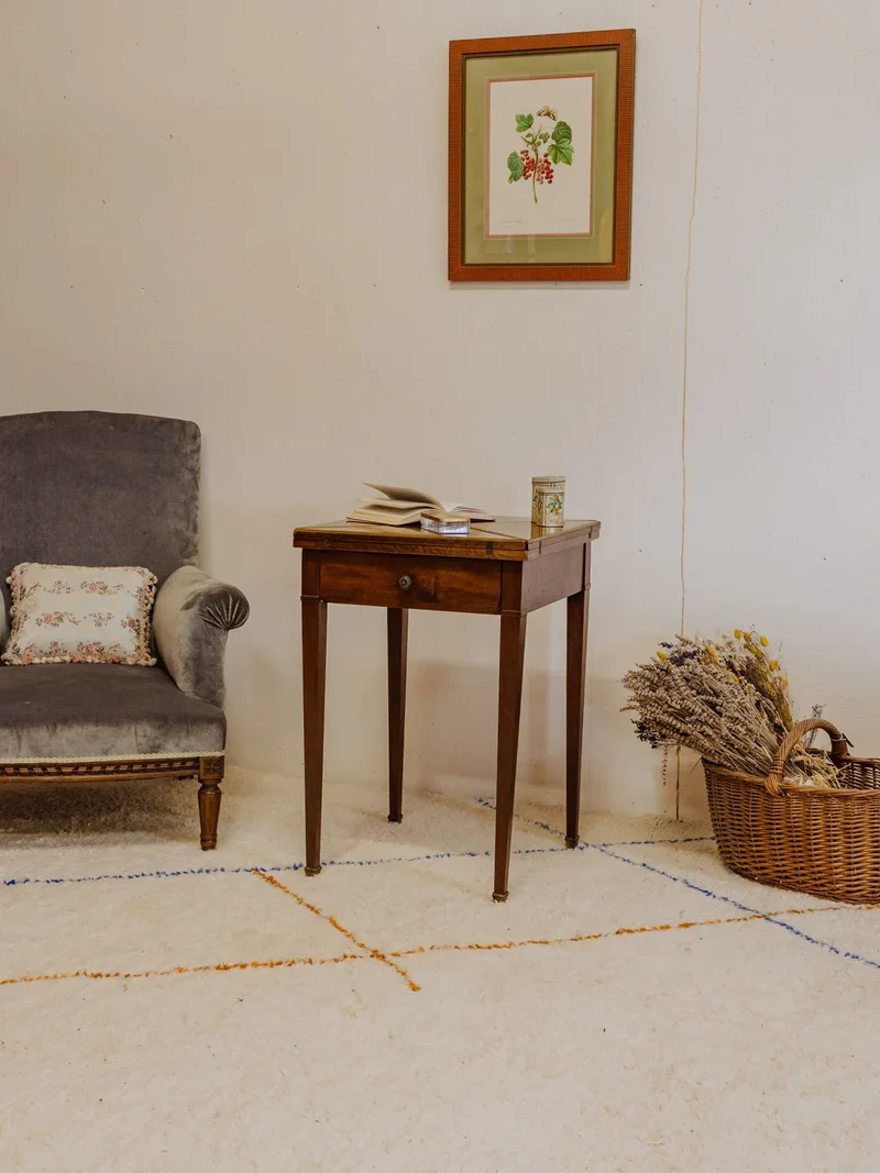 Billie, la table de jeux vintage en acajou N°7