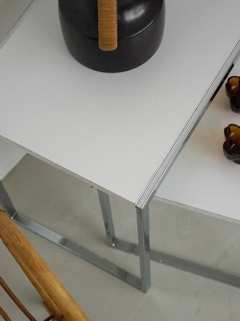 Barbara, le duo de tables gigognes chromées N°143