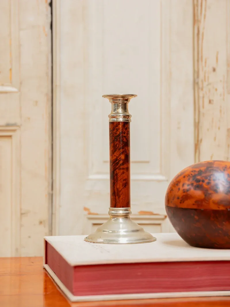 Ulysse, le bougeoir en bois laqué et métal N°76