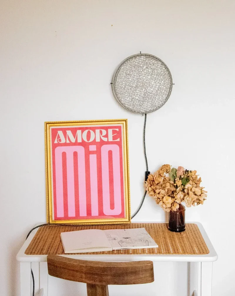 Suzette, la grande applique ronde en verre N°193