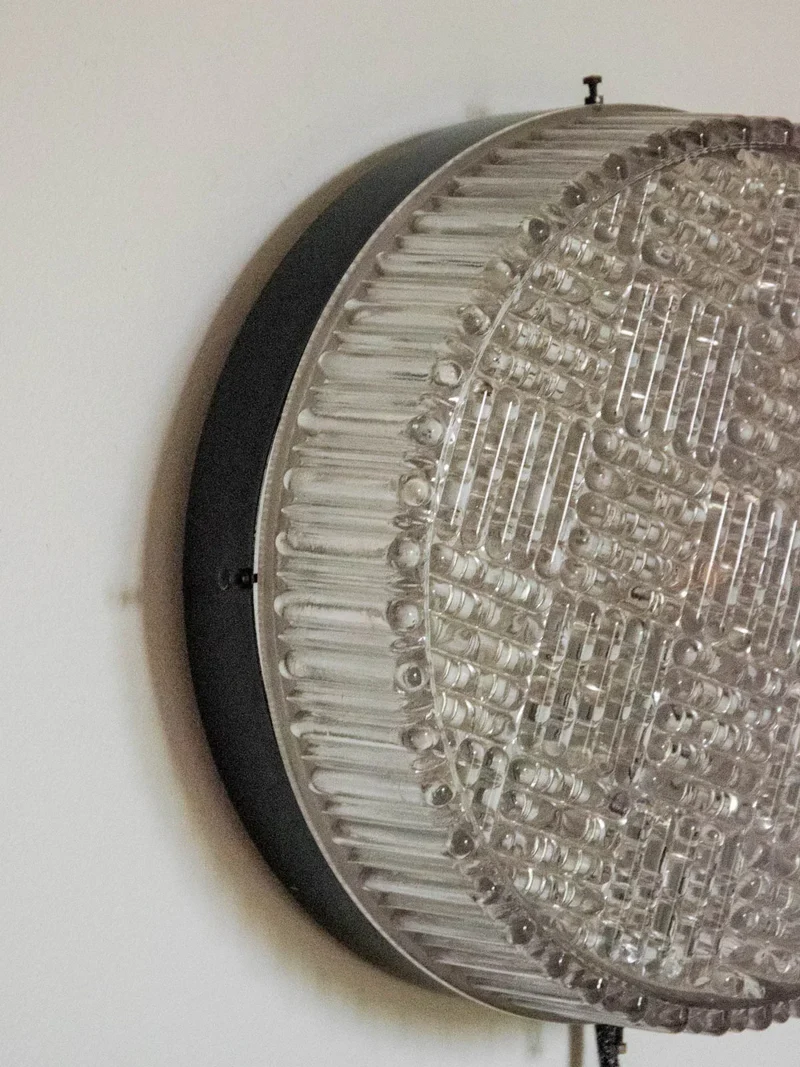 Suzette, la grande applique ronde en verre N°193