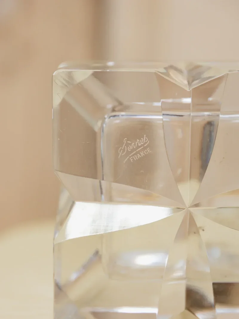 Patrice, le grand cendrier carré en cristal N°66