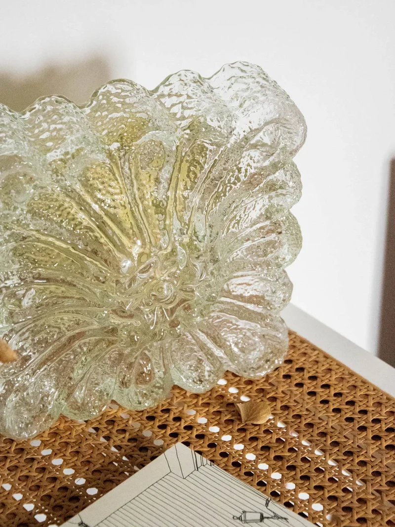 Suzette, l'applique carrée dorée en verre N°180