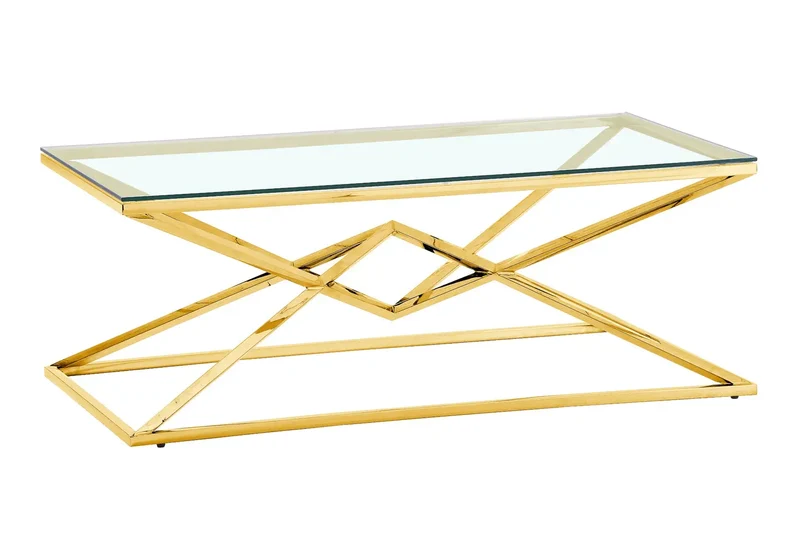 Table basse design doré - Luxor