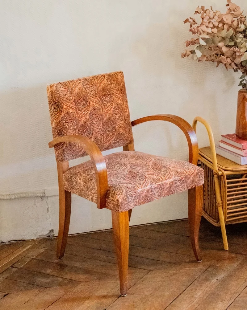 Claude, la chaise en bois et tissu N°1039