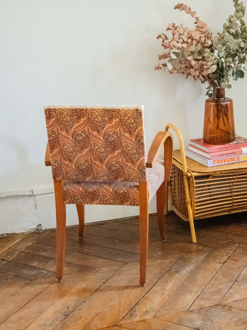 Claude, la chaise en bois et tissu N°1039