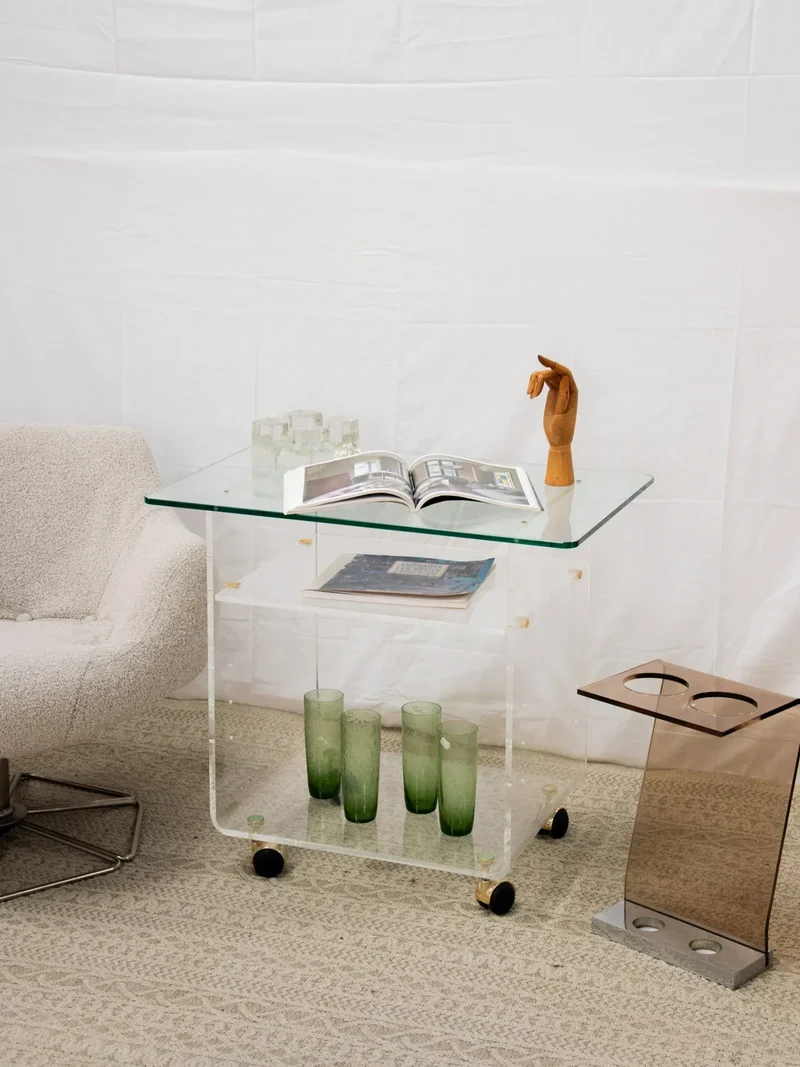 Anouk, la desserte en verre et plexi N°181