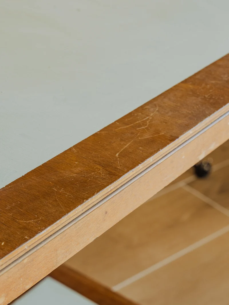 Henriette, la desserte à deux plateaux en bois N°179