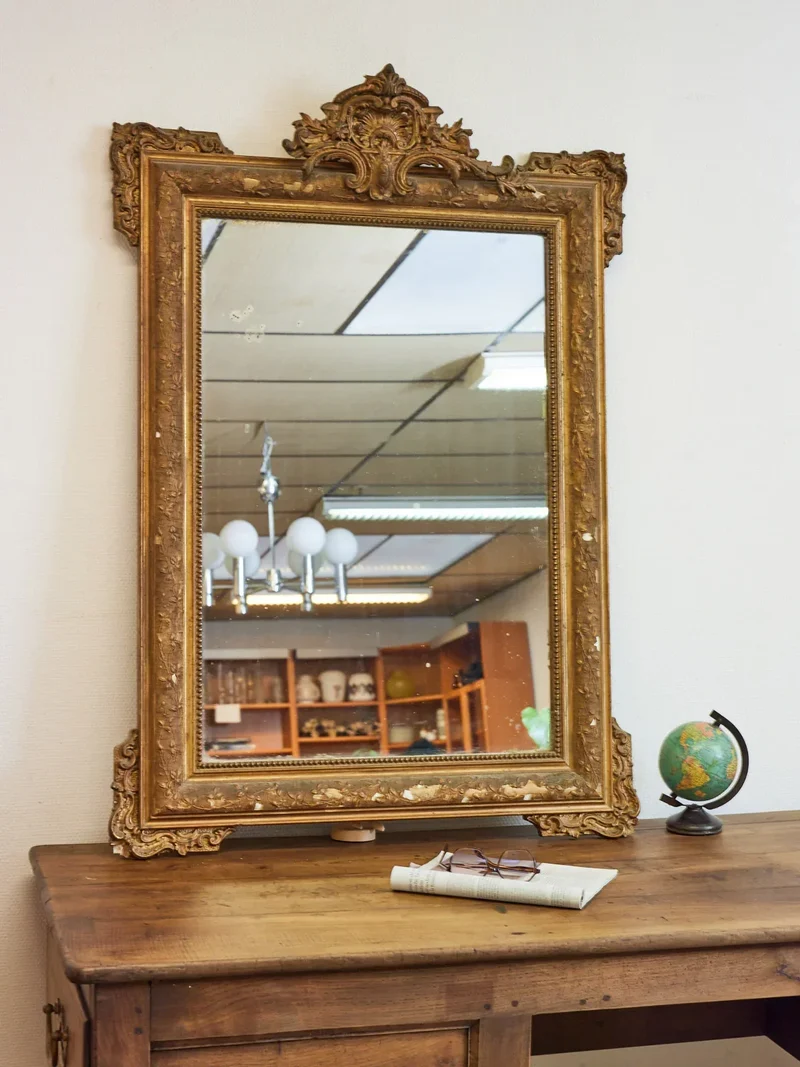 Georges, le grand miroir en bois doré N°1021