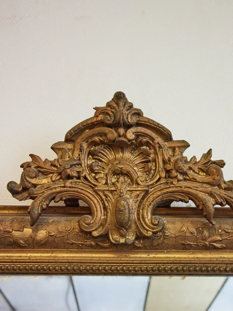 Georges, le grand miroir en bois doré N°1021